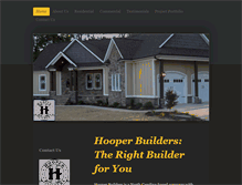 Tablet Screenshot of hooperbuildersofnc.com